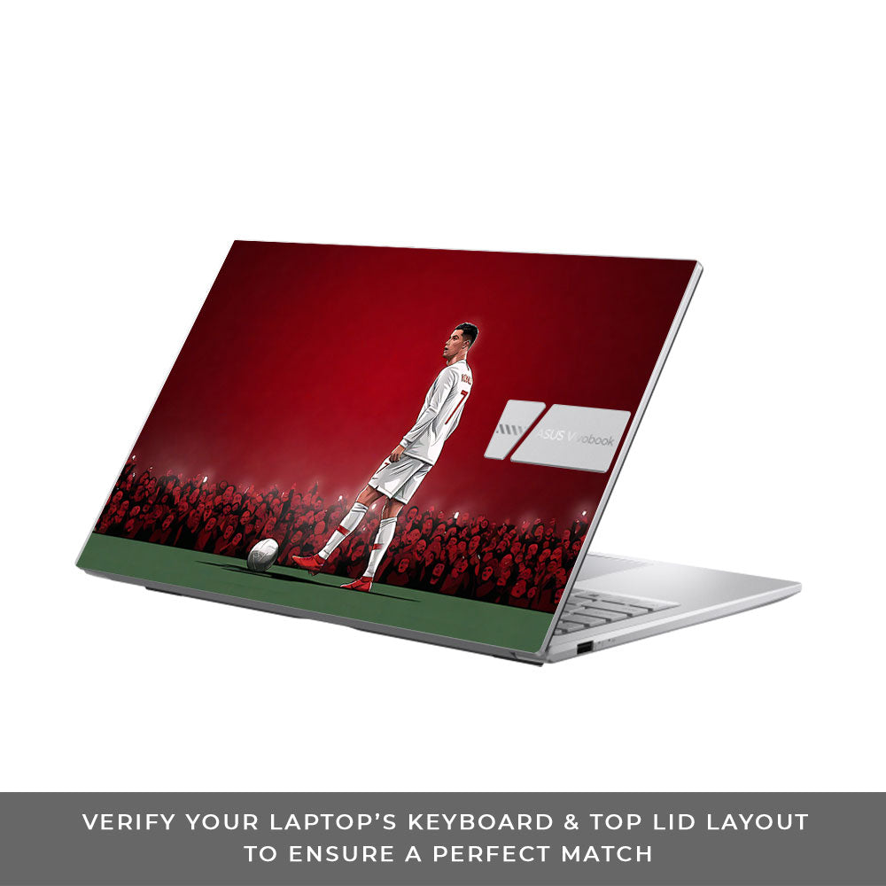 Ronaldo Cold Mode Asus VivoBook 15 X1504VA 3D Laptop Skin