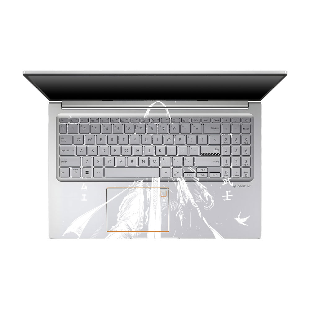 Transparent Ghost Samurai Asus VivoBook 15 X1504VA Laptop Skin