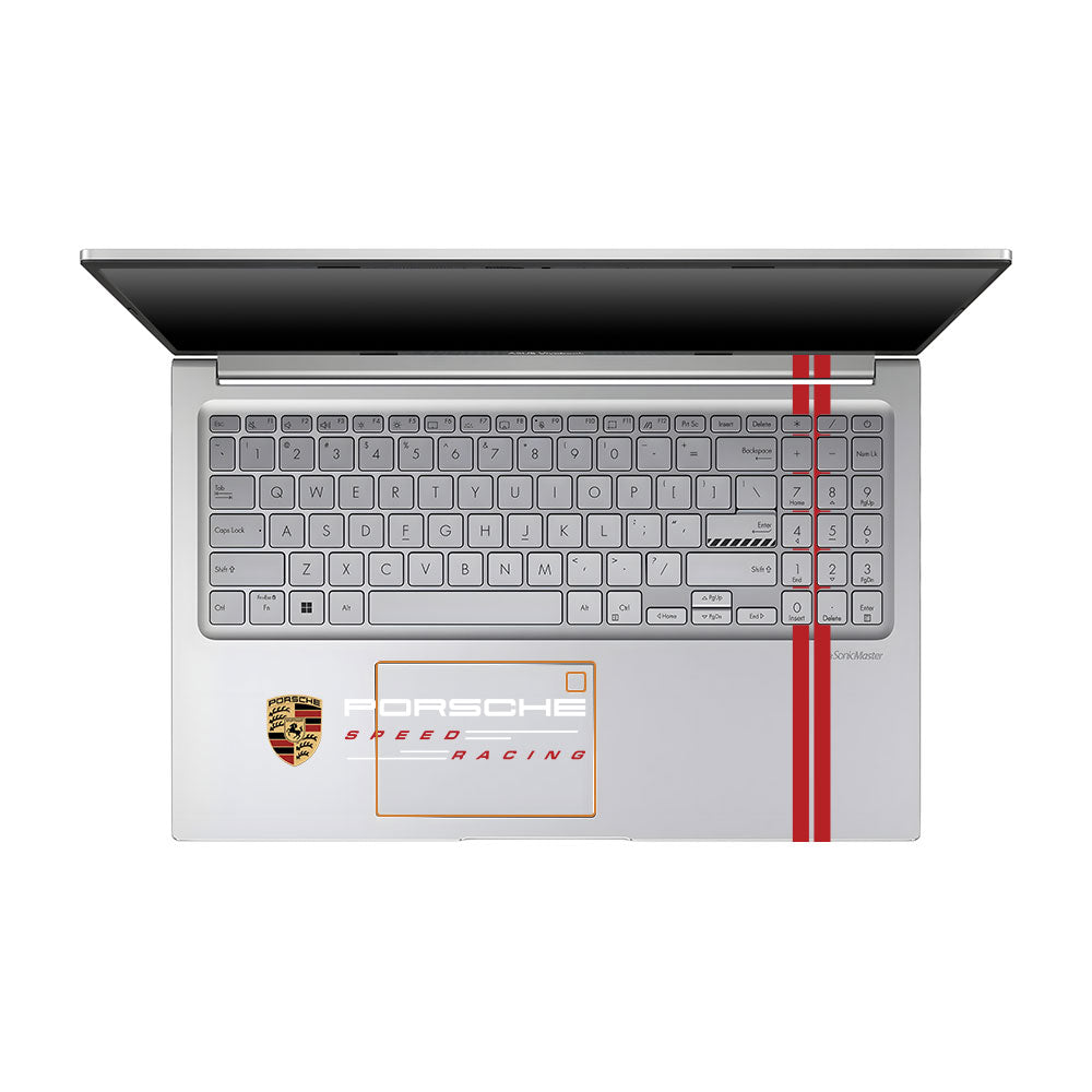 Transparent Porsche Motorsport Graphic Asus VivoBook 15 X1504VA Laptop Skin