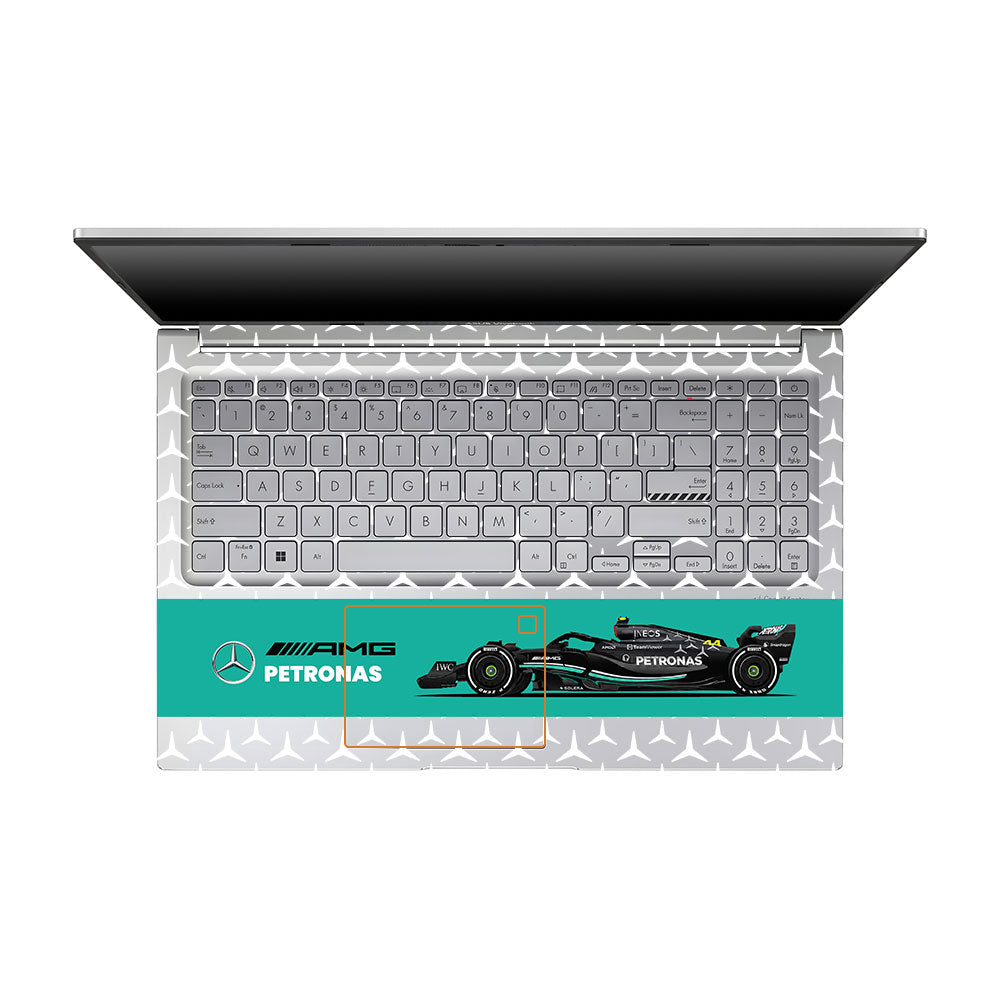Transparent Mercedes AMG F1 Asus VivoBook 15 X1504VA Laptop Skin