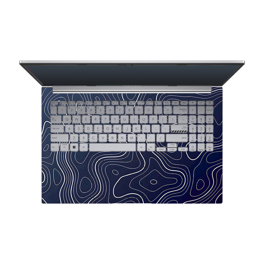 Fluid Lines Design Asus Vivobook 15 X1504ZA 3D Laptop Skin