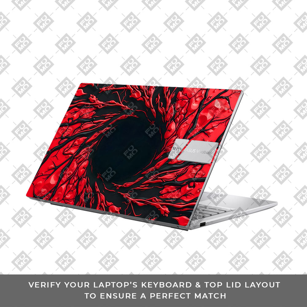 Spiderman Web Red Asus Vivobook 15 X1504ZA 3D Laptop Skin