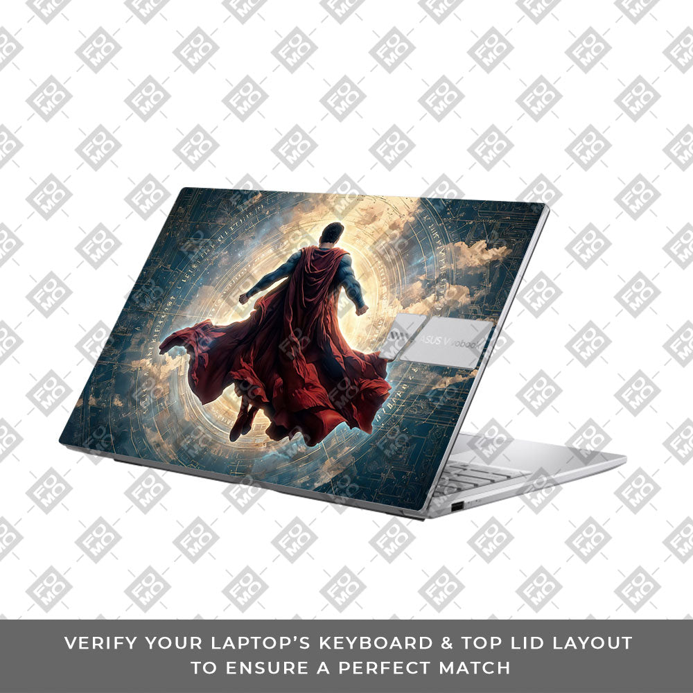 Superman Flying Beyond the Cosmos Asus Vivobook 15 X1504ZA 3D Laptop Skin