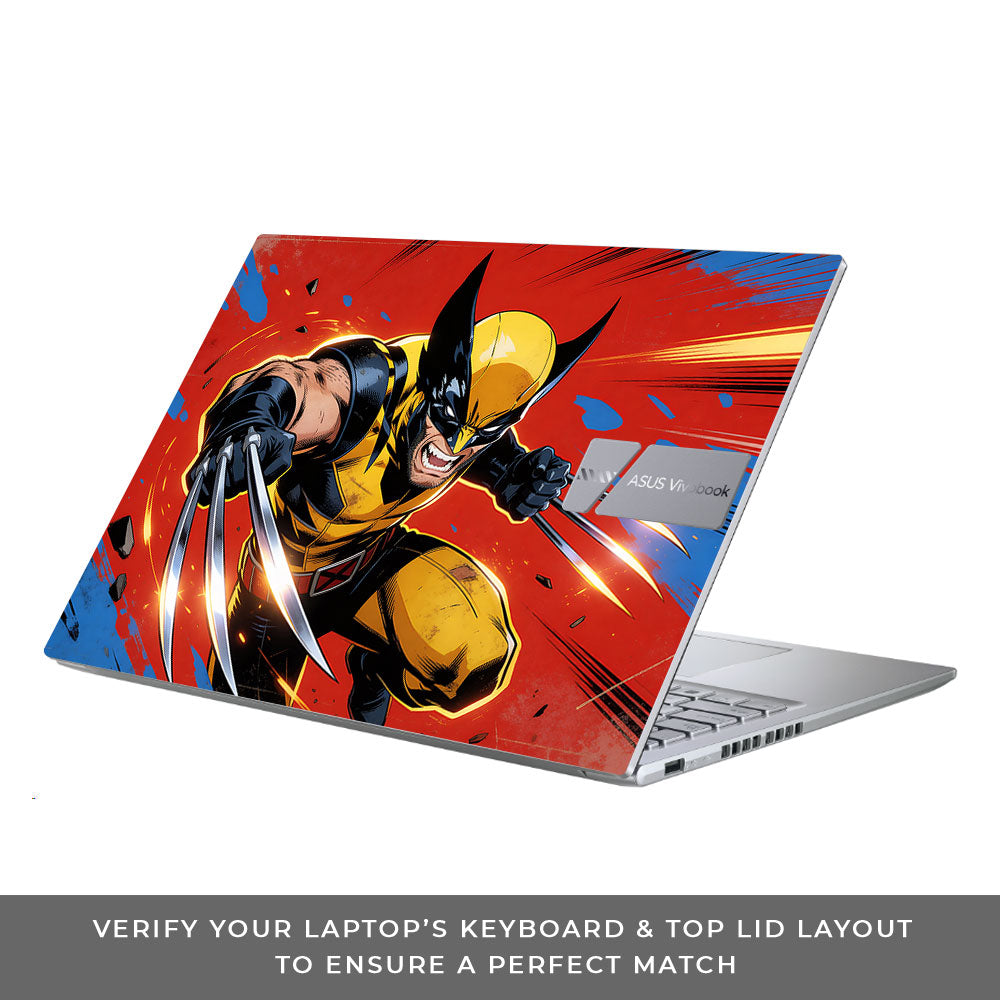 Adamantium Rage Asus Vivobook 16 X1605V 3D Laptop Skin