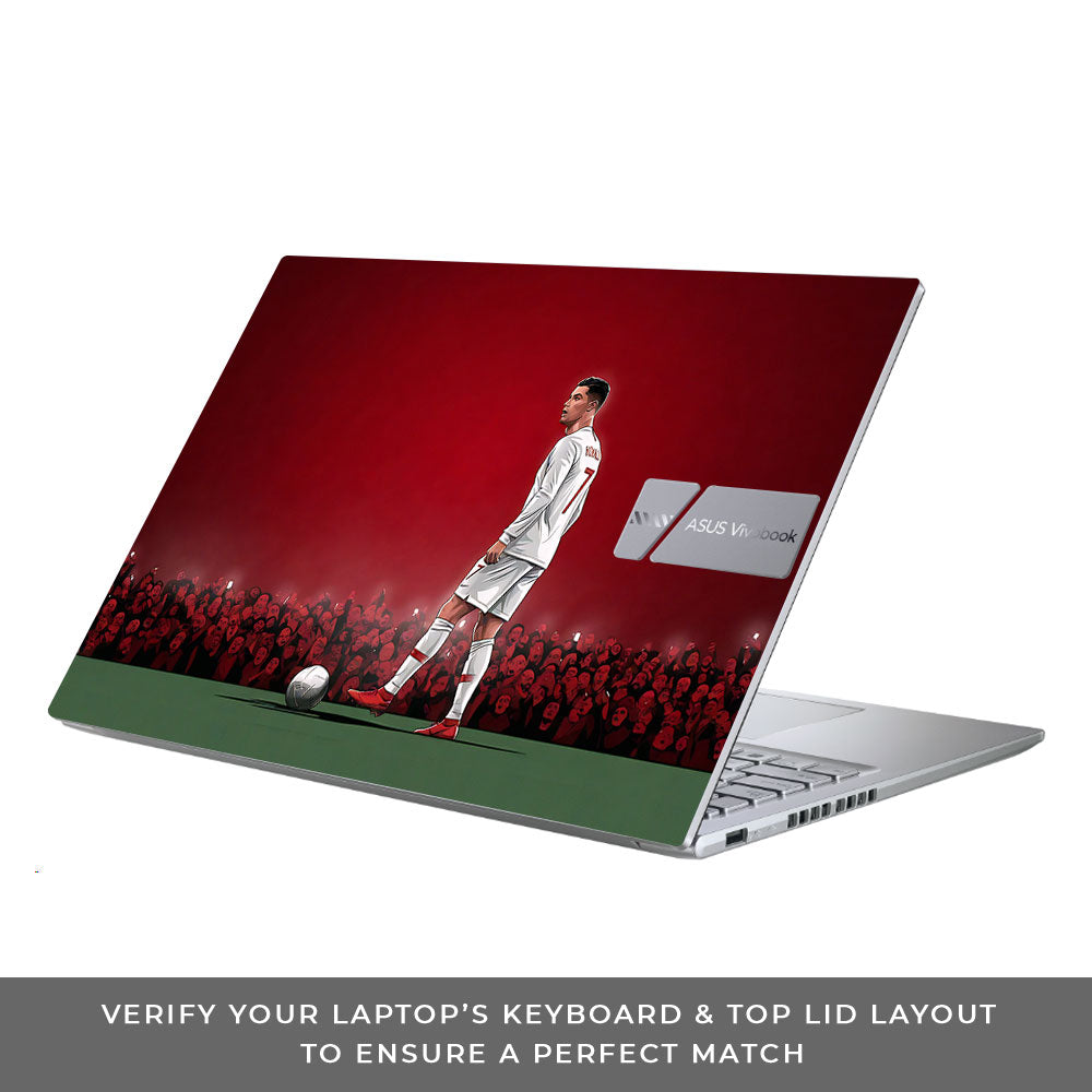 Ronaldo Cold Mode Asus Vivobook 16 X1605V 3D Laptop Skin