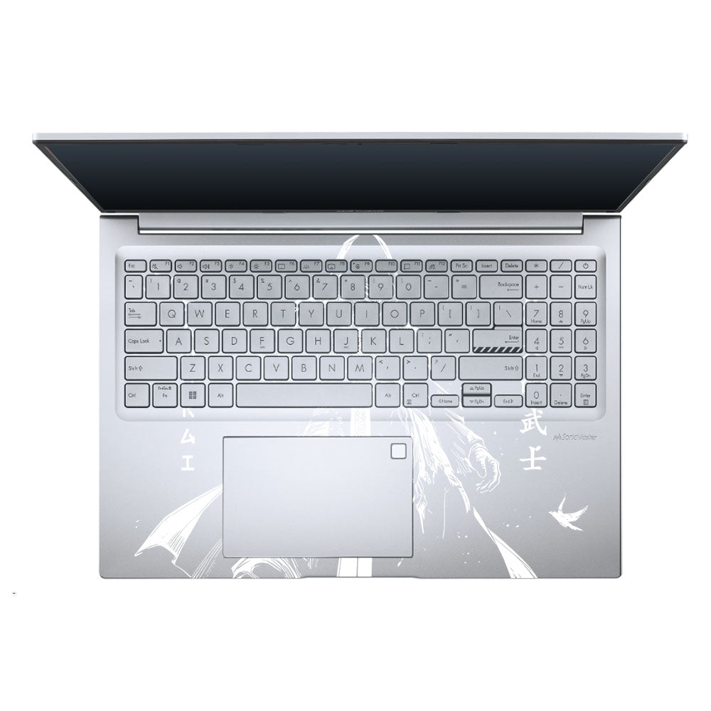 Transparent Ghost Samurai Asus Vivobook 16 X1605V Laptop Skin