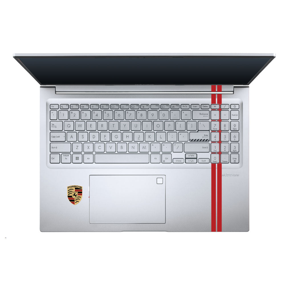 Transparent Porsche Motorsport Graphic Asus Vivobook 16 X1605V Laptop Skin