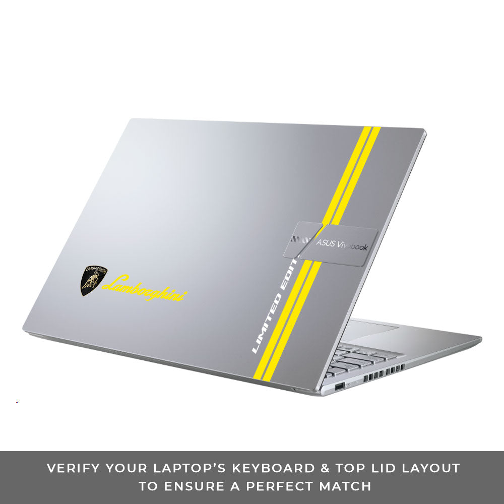 Transparent Lamborghini Limited Edition Asus Vivobook 16 X1605V Laptop Skin