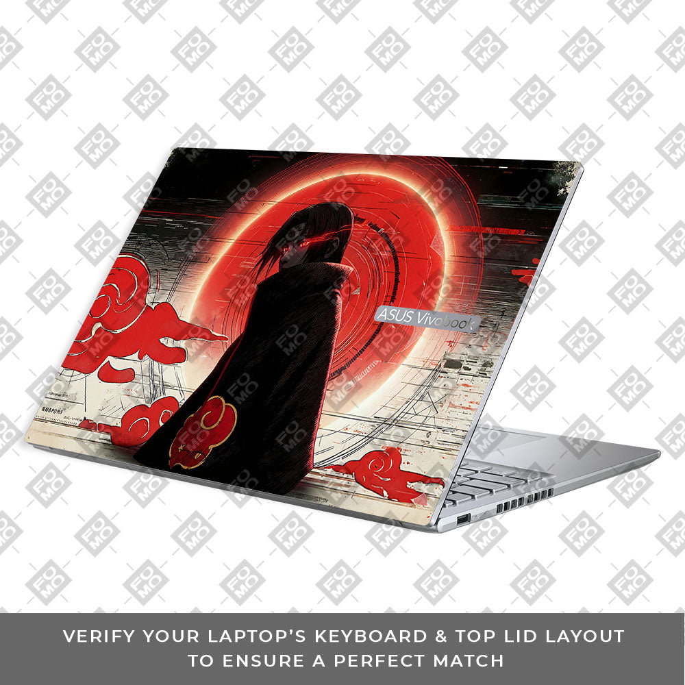 Itachi Uchiha Mark of the Akatsuki Asus Vivobook 16X M1603QA 3D Laptop Skin