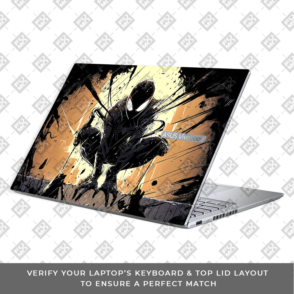 Shadow Spiderman Asus Vivobook 16X M1603QA 3D Laptop Skin