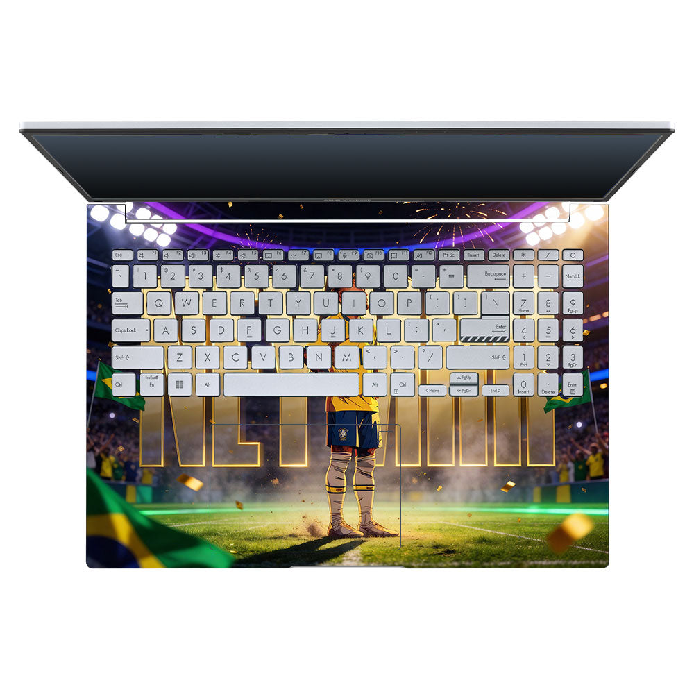 Neymar Golden Aura Asus Vivobook 16X M1603QA 3D Laptop Skin