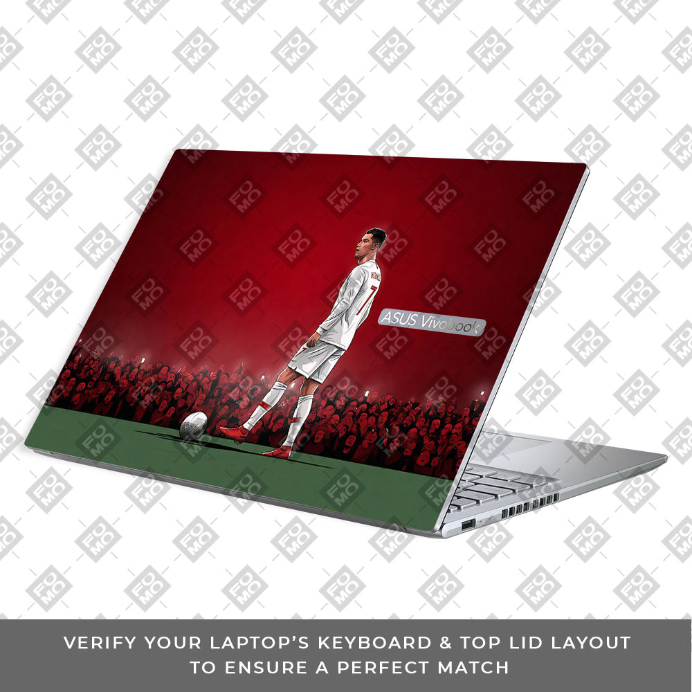Ronaldo Cold Mode Asus Vivobook 16X M1603QA 3D Laptop Skin