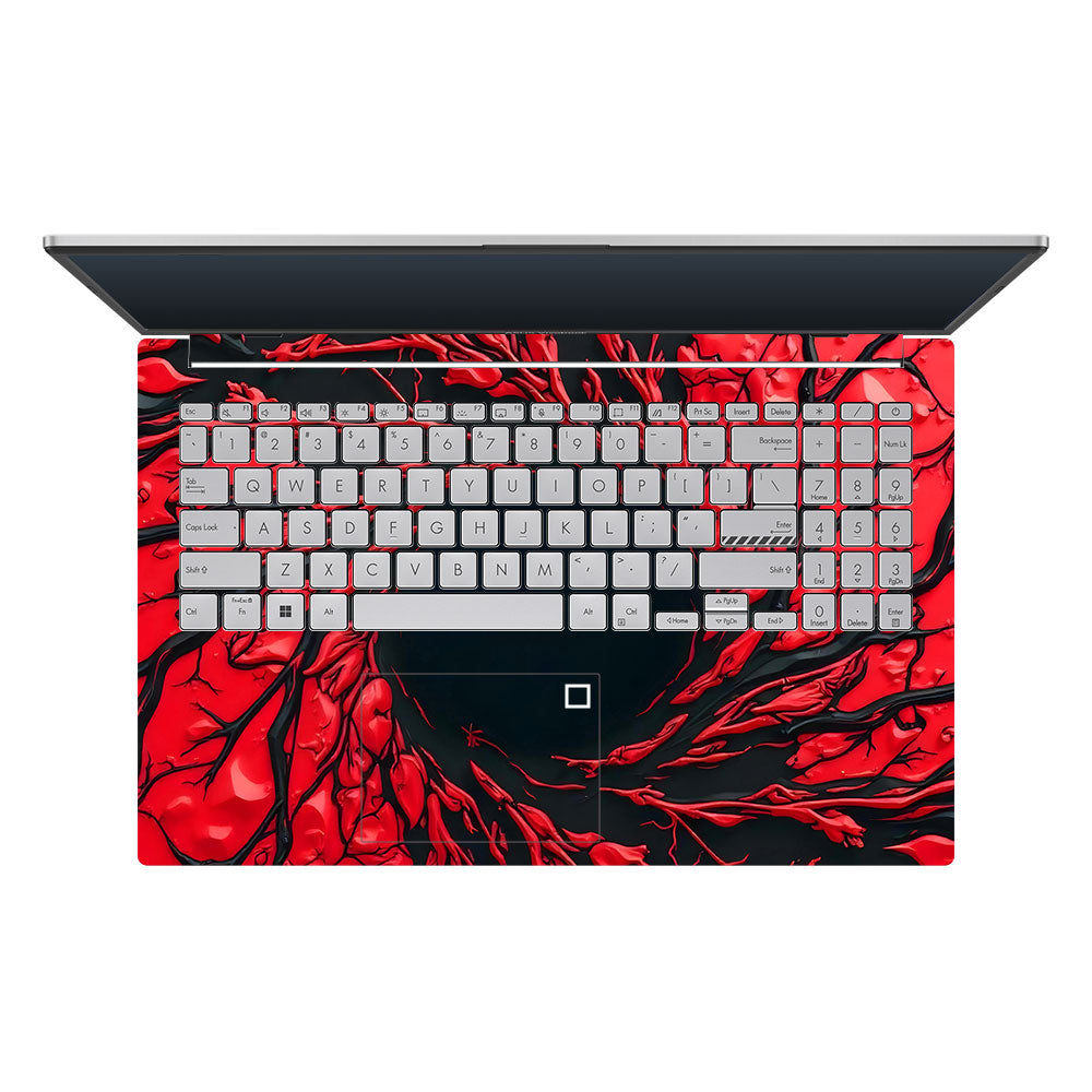 Spiderman Web Red Asus Vivobook Go 15 E1504G 3D Laptop Skin