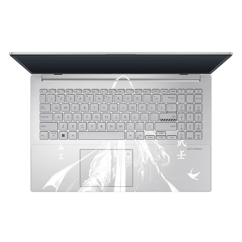 Transparent Ghost Samurai Asus Vivobook Go 15 E1504G Laptop Skin