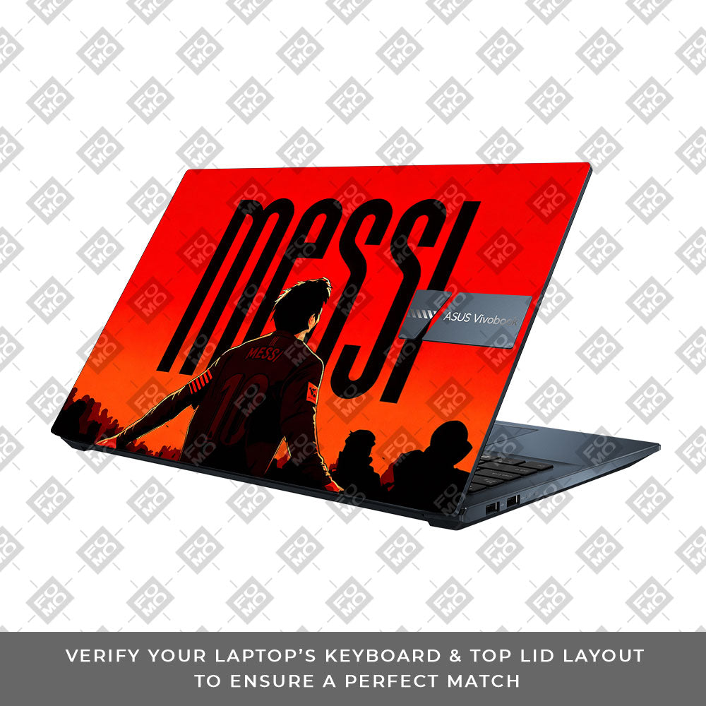Messi Red Aura Asus Vivobook Pro 15 M6500QC & M6500QH 3D Laptop Skin