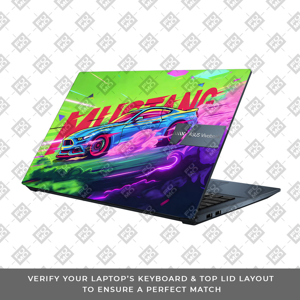 Ford Mustang Legacy Asus Vivobook Pro 15 M6500QC & M6500QH 3D Laptop Skin