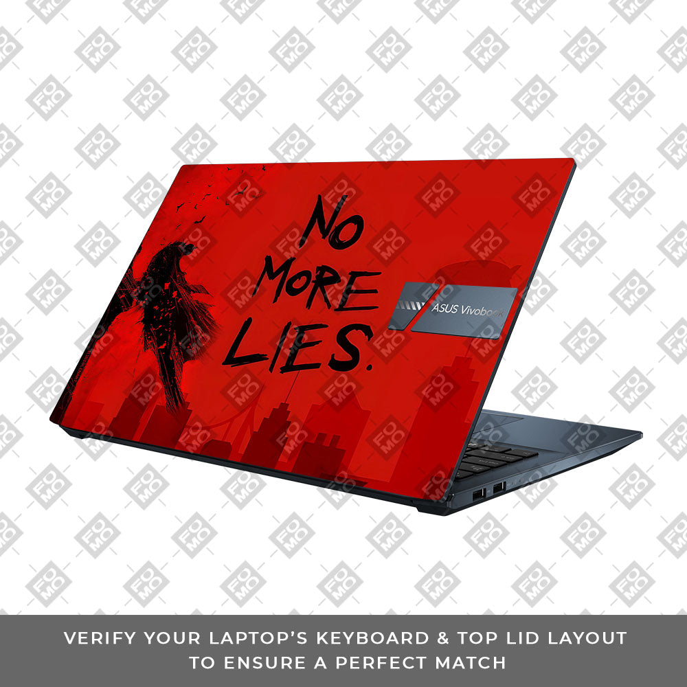 Batman No More Lies Asus Vivobook Pro 15 M6500QC & M6500QH 3D Laptop Skin