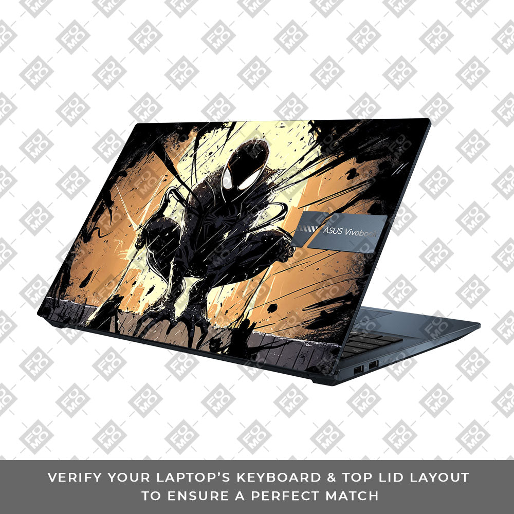 Shadow Spiderman Asus Vivobook Pro 15 M6500QC & M6500QH 3D Laptop Skin