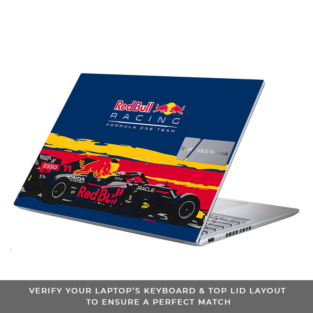 Red Bull Racing Formula One Team Asus Vivobook 16 X1605V 3D Laptop Skin