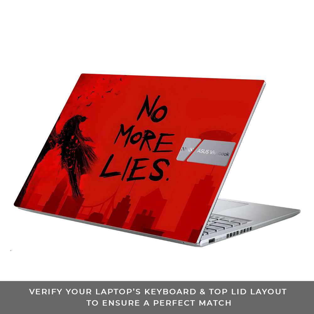 Batman No More Lies Asus Vivobook 16 X1605V 3D Laptop Skin