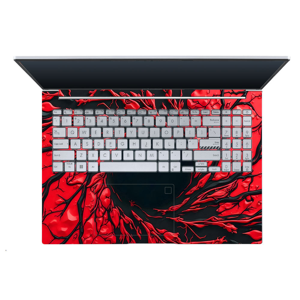 Spiderman Web Red Asus Vivobook X1605ZA 3D Laptop Skin