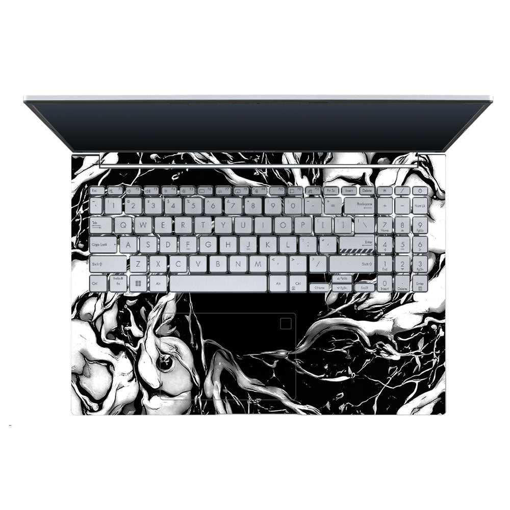 Spiderman Web Black Asus Vivobook X1605ZA 3D Laptop Skin
