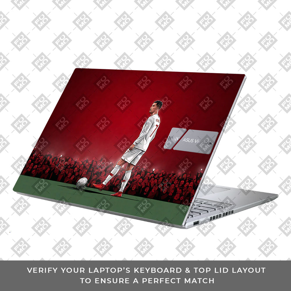 Ronaldo Cold Mode Asus Vivobook X1605ZA 3D Laptop Skin