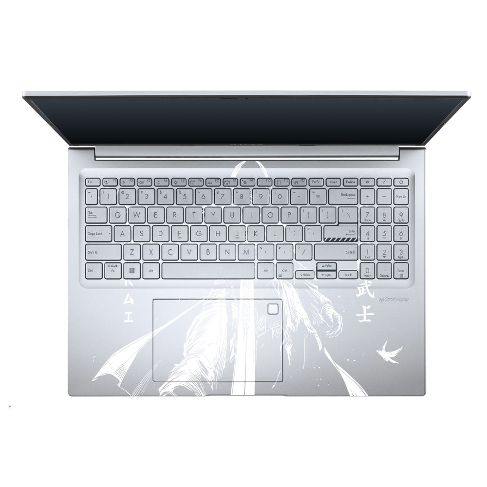 Transparent Ghost Samurai Asus Vivobook X1605ZA Laptop Skin