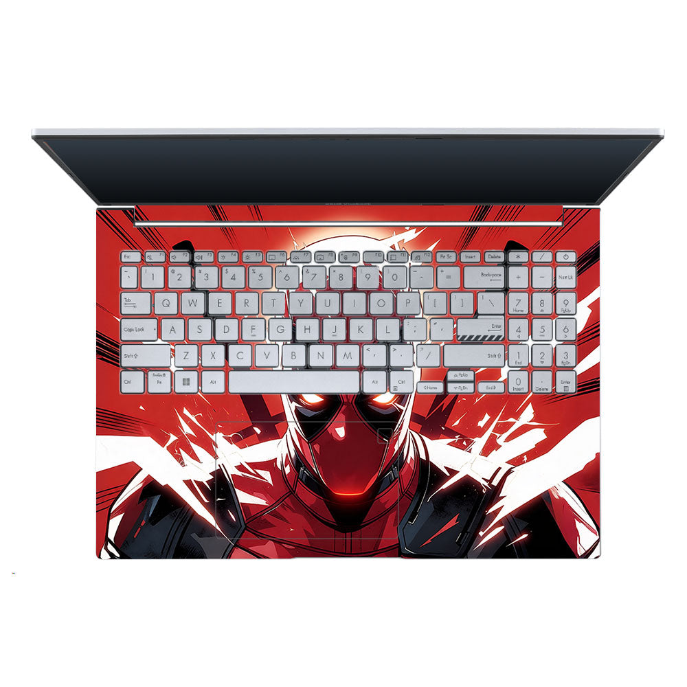 Deadpool Red Fury Asus Vivobook X1605ZA 3D Laptop Skin