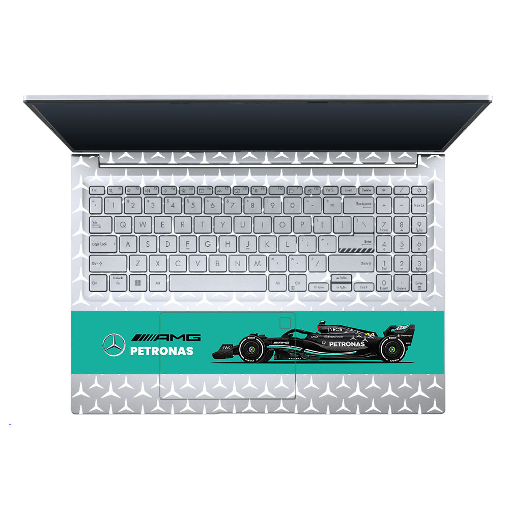 Transparent Mercedes AMG F1 Asus Vivobook X1605ZA Laptop Skin