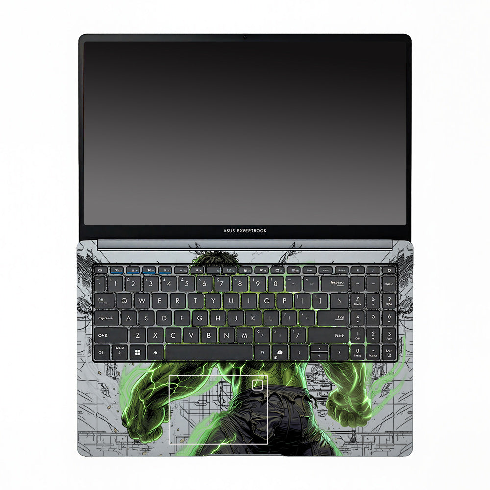 Transparent Hulk Smash Asus ExpertBook P1503 Laptop Skin