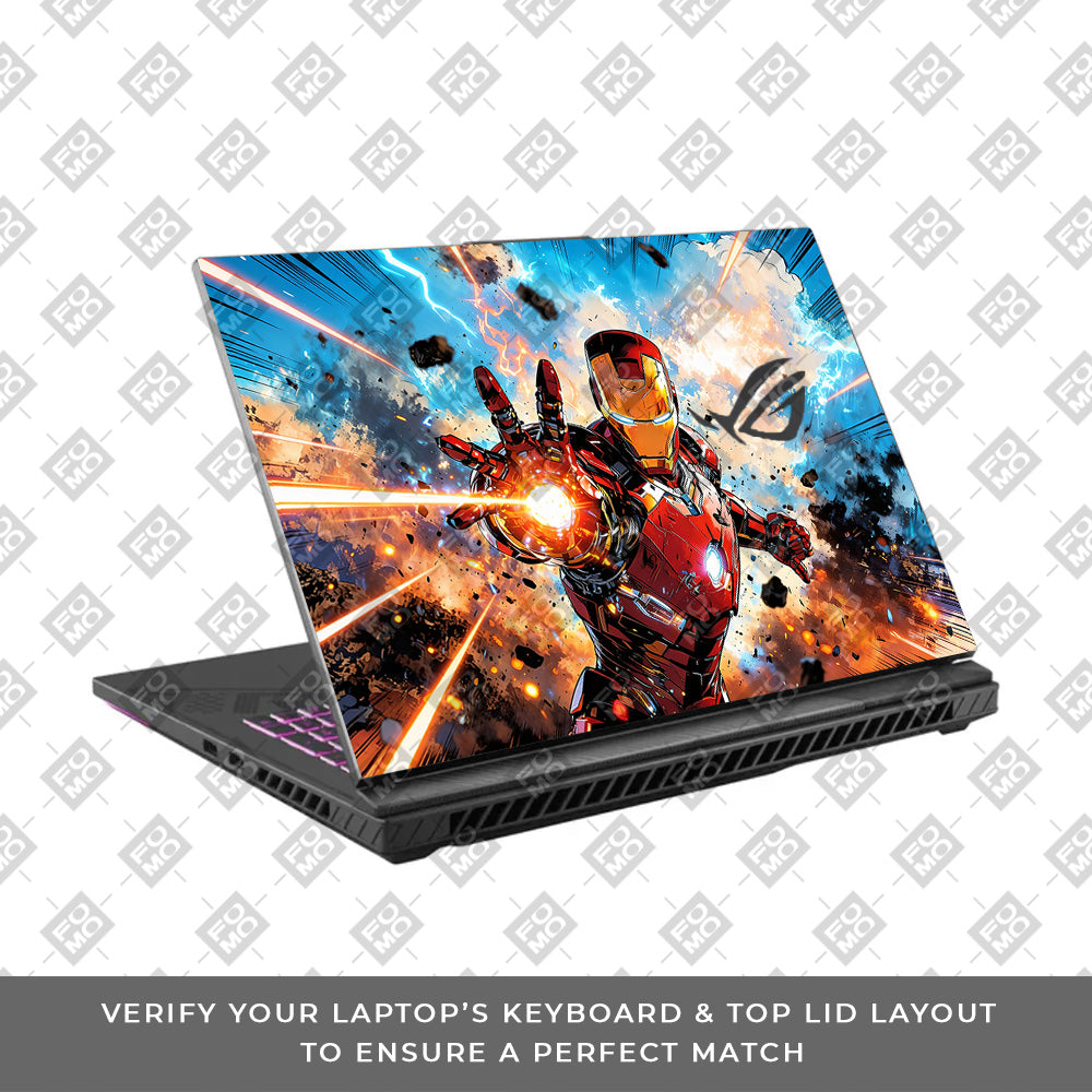 Iron Impact The Arc Reactor Asus ROG Strix G16 G614J Laptop Skin