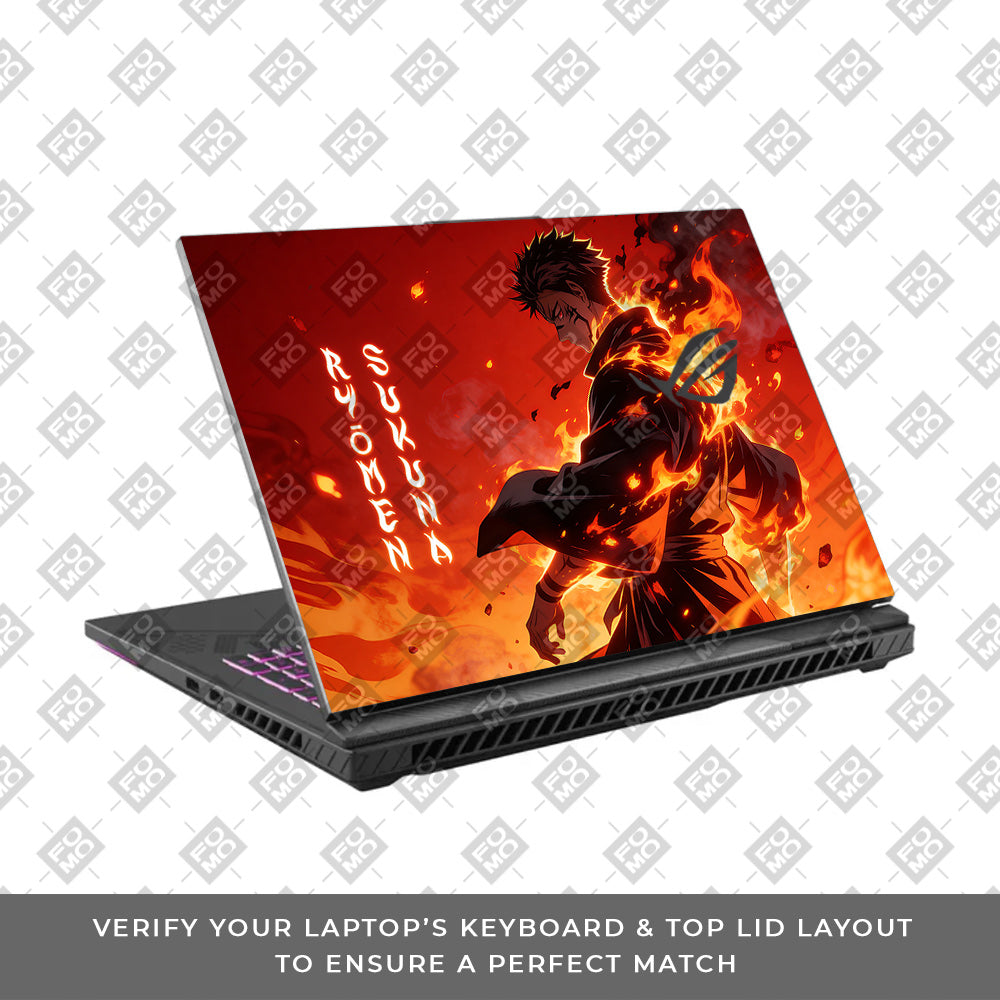 Ryomen Sukuna Lord of Curses Asus ROG Strix G16 G614J Laptop Skin
