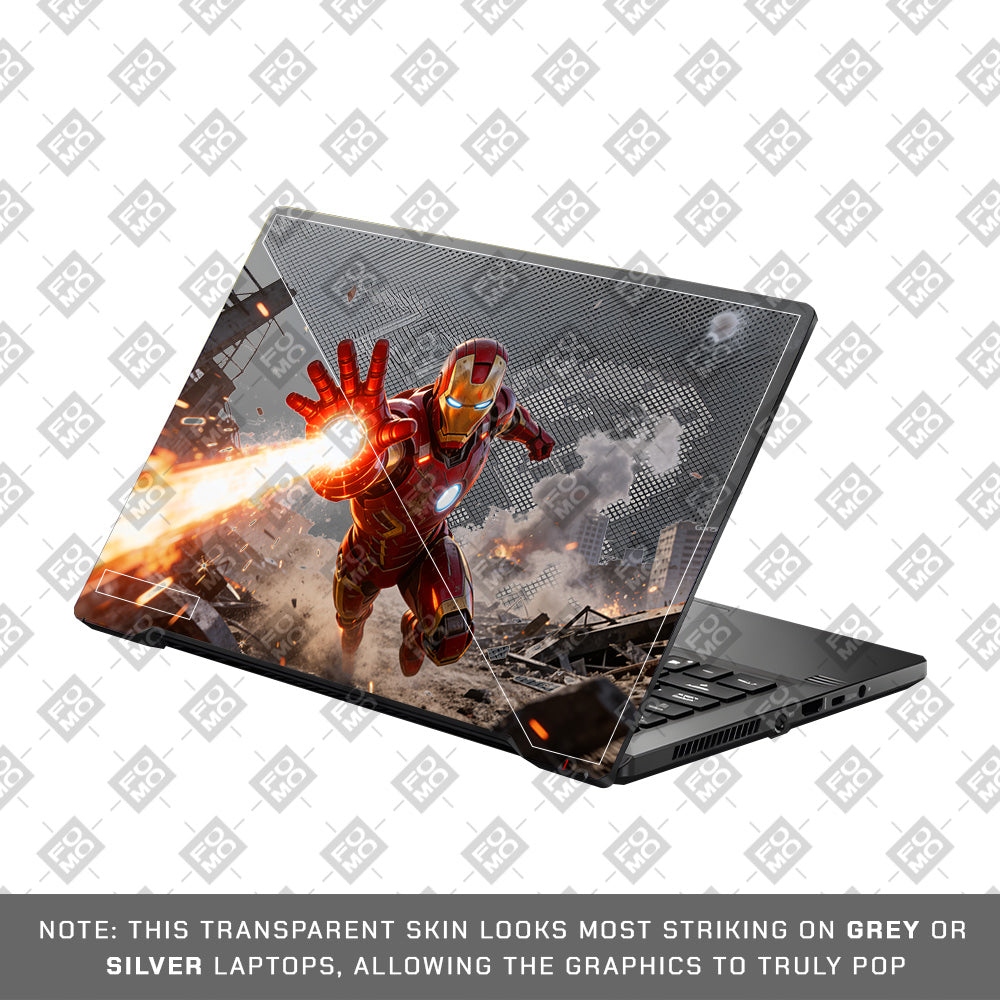 Transparent Iron Fist Asus ROG Zephyrus G14 GA401 Laptop Skin