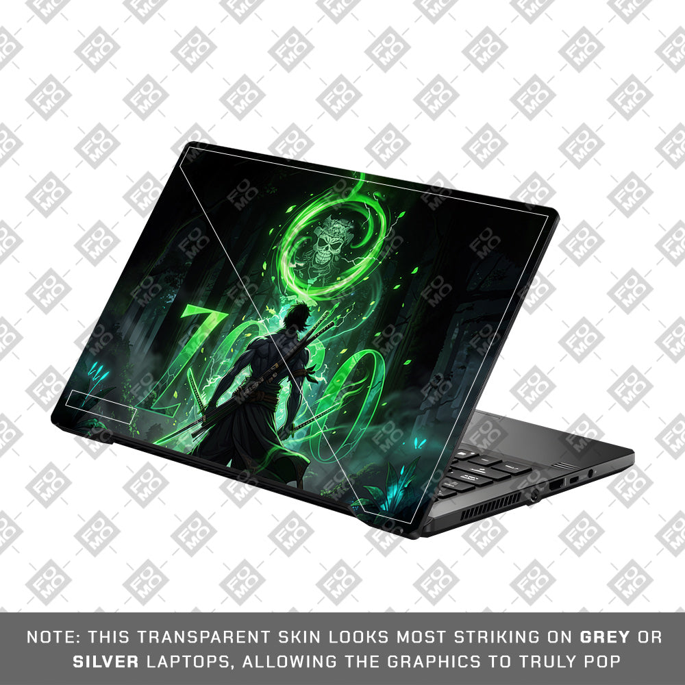 Zoro Green Aura Asus ROG Zephyrus G14 GA401 Laptop Skin