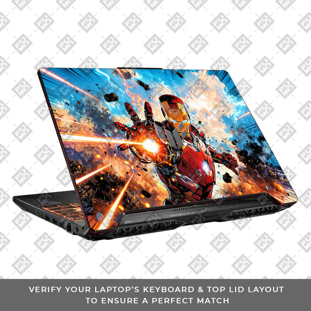 Iron Impact The Arc Reactor Asus TUF F15 FX506 & A15 FA506 Laptop Skin