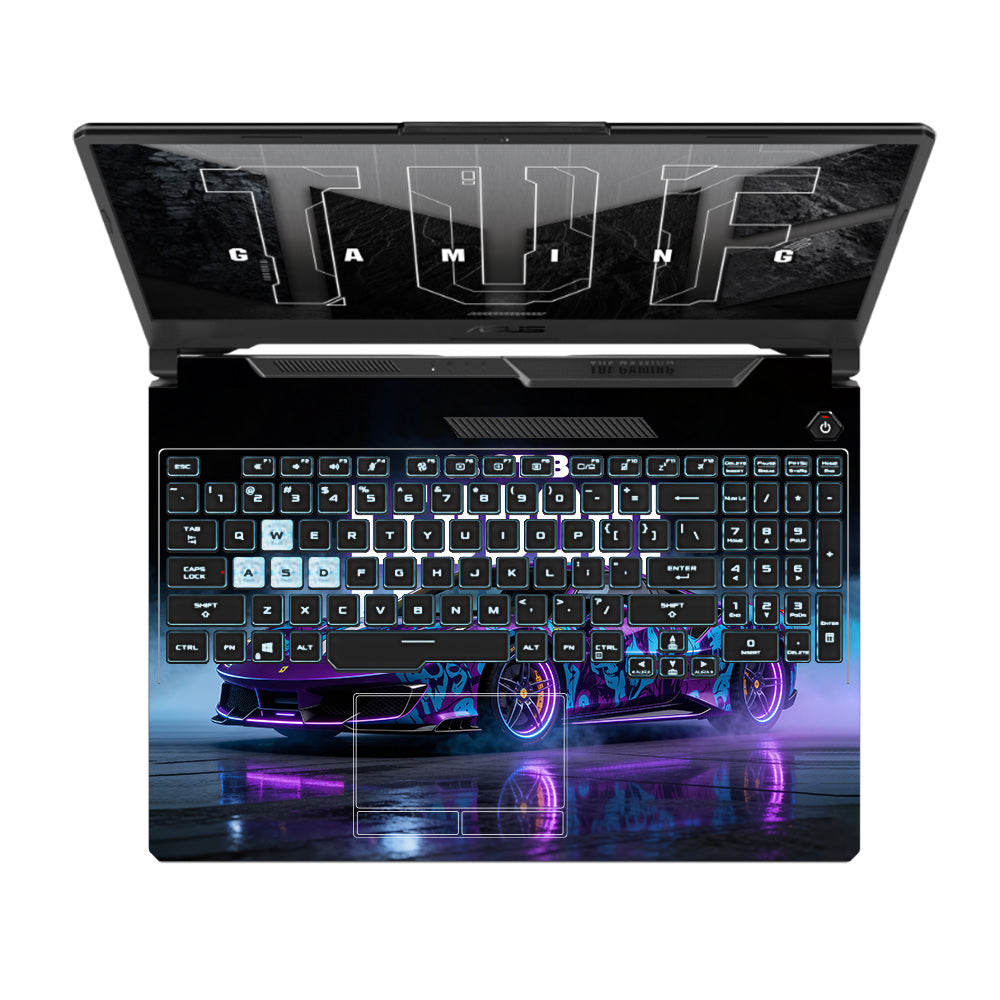 Psycho Drive Ferrari 488 Asus TUF F15 FX506 & A15 FA506 Laptop Skin