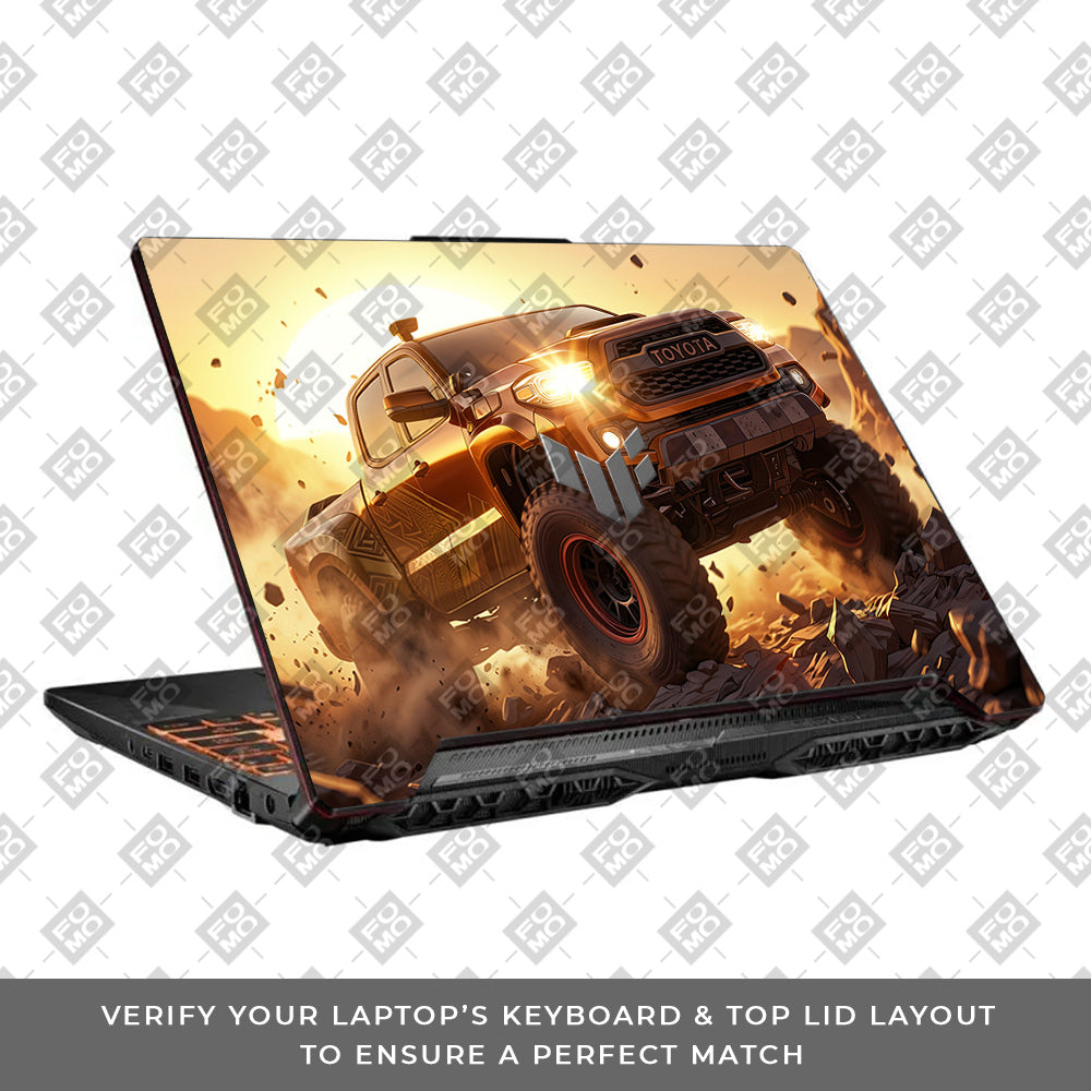 Toyota Off Road Beast Asus TUF F15 FX506 & A15 FA506 Laptop Skin
