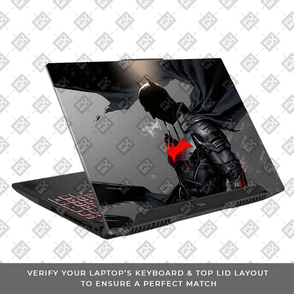 Transparent Dark Knight Asus TUF F15 FX507 & A15 FA507 Laptop Skin