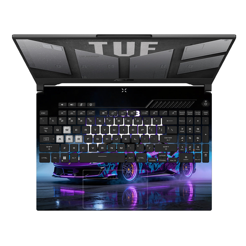 Psycho Drive Ferrari 488 Asus TUF F15 FX507 & A15 FA507 Laptop Skin