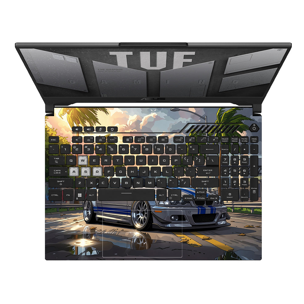 Street Icon BMW E46 Drift Legend Asus TUF F15 FX507 & A15 FA507 Laptop Skin