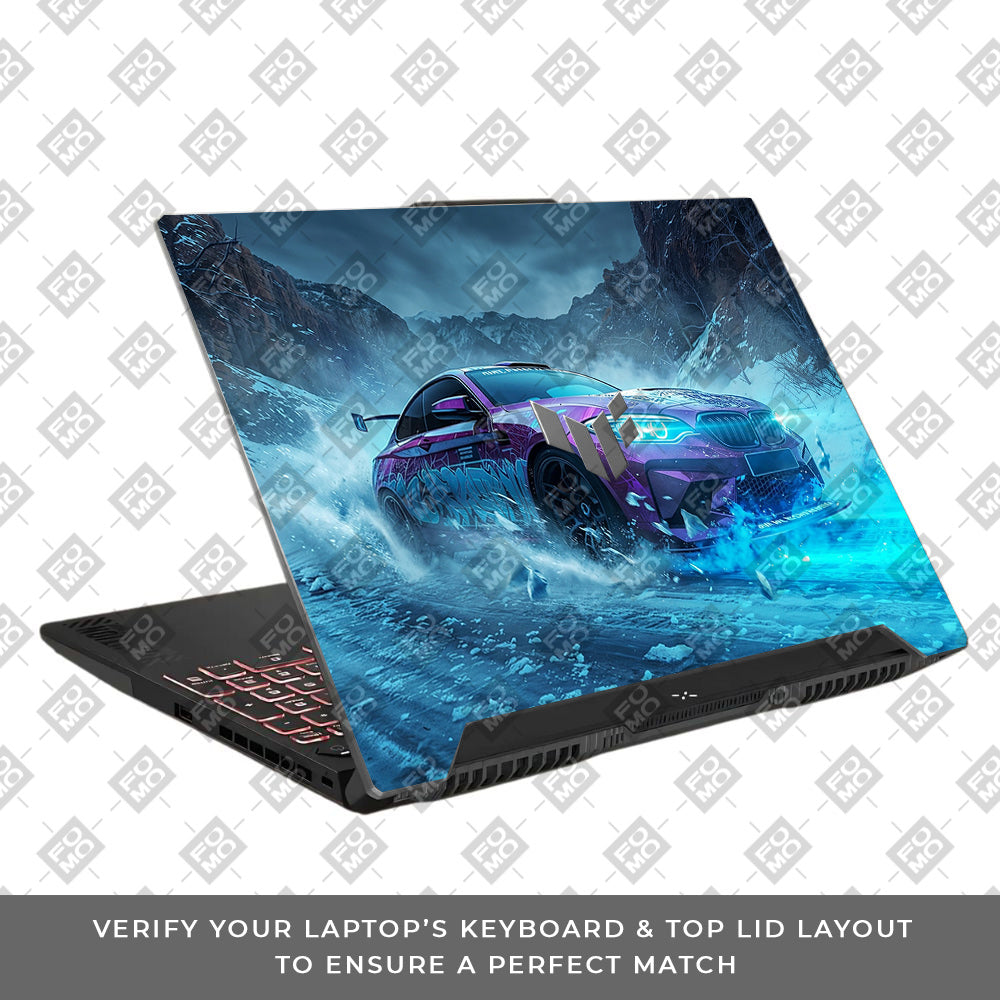 BMW Neon Drift Asus TUF F15 FX507 & A15 FA507 Laptop Skin