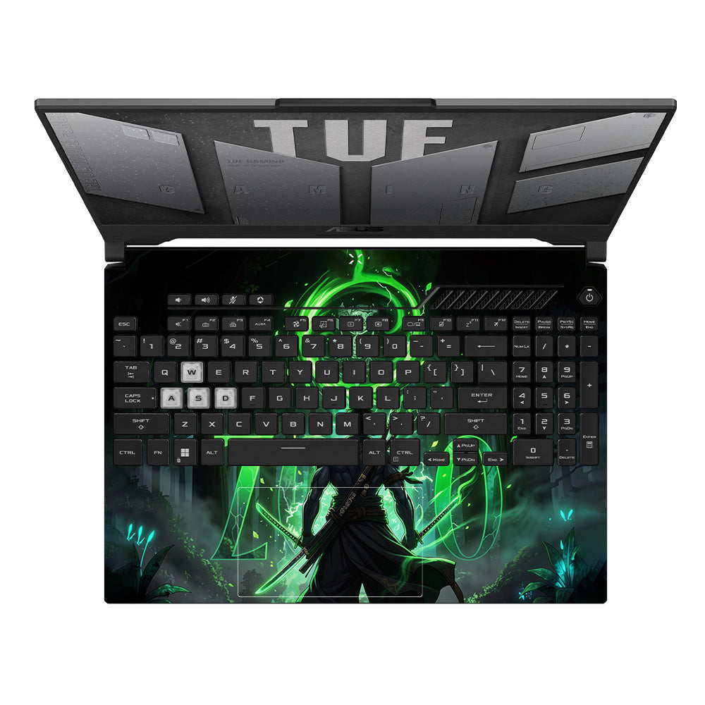 Zoro Green Aura Asus TUF F15 FX507 & A15 FA507 Laptop Skin