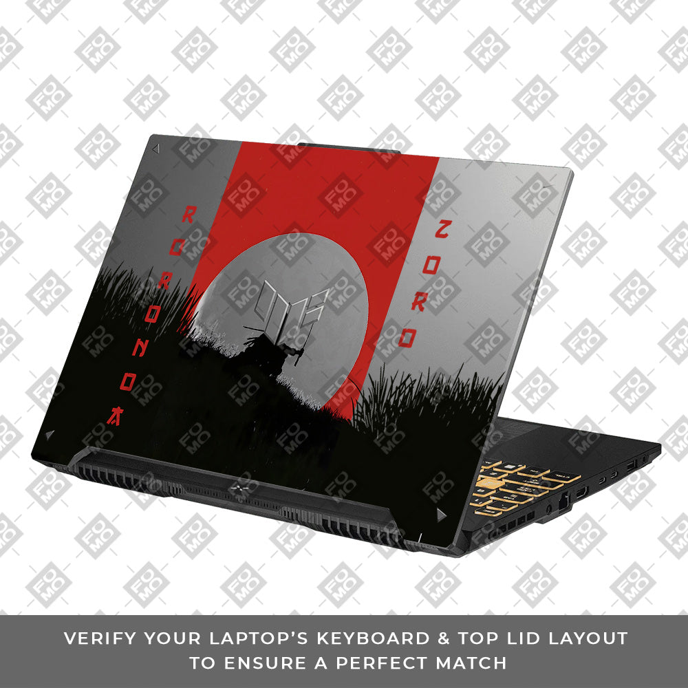 Transparent Swordsman’s Resolve Asus TUF Gaming F16 and TUF Gaming A16 Laptop Skin