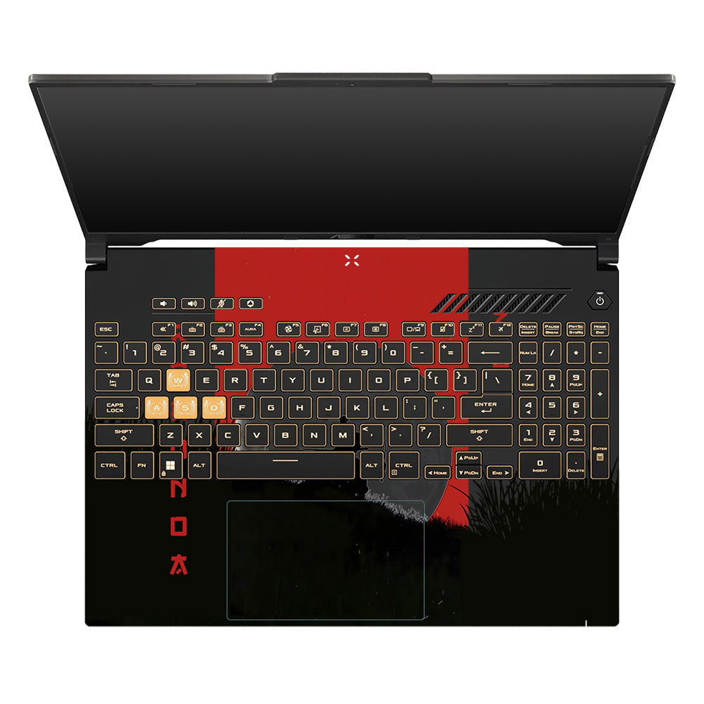 Transparent Swordsman’s Resolve Asus TUF Gaming F16 and TUF Gaming A16 Laptop Skin