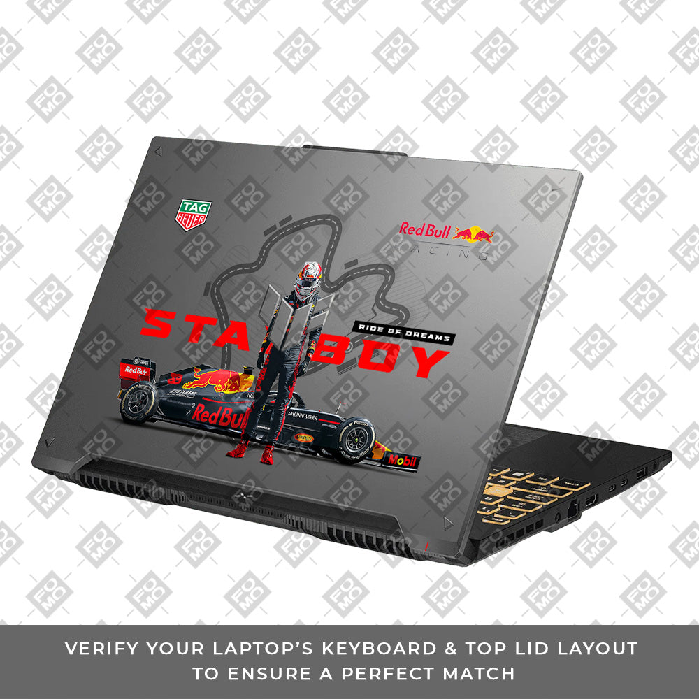 Transparent Starboy Racer Asus TUF Gaming F16 and TUF Gaming A16 Laptop Skin