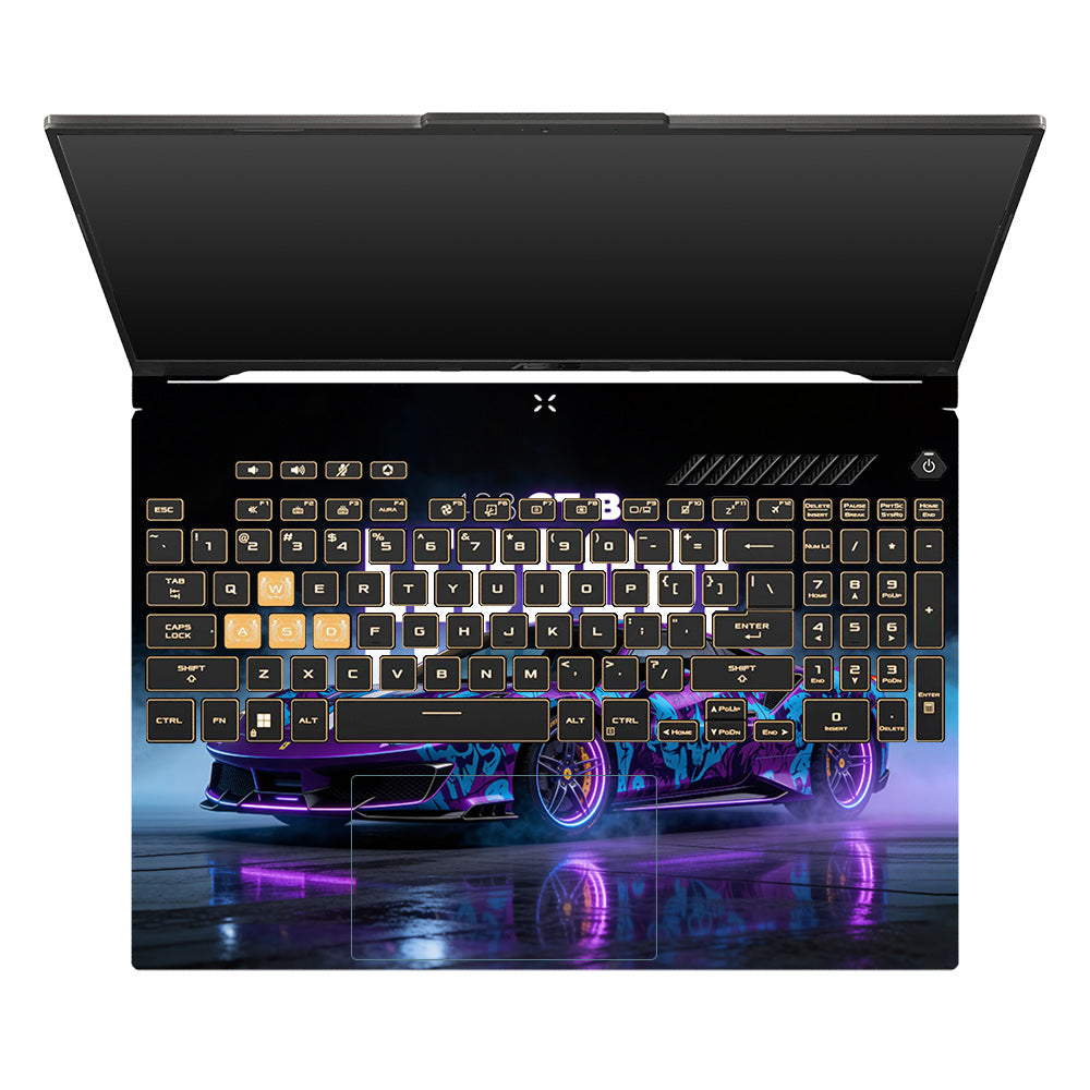 Psycho Drive Ferrari 488 Asus TUF Gaming F16 and TUF Gaming A16 Laptop Skin