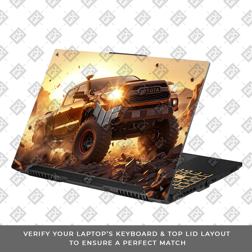 Toyota Off Road Beast Asus TUF Gaming F16 and TUF Gaming A16 Laptop Skin