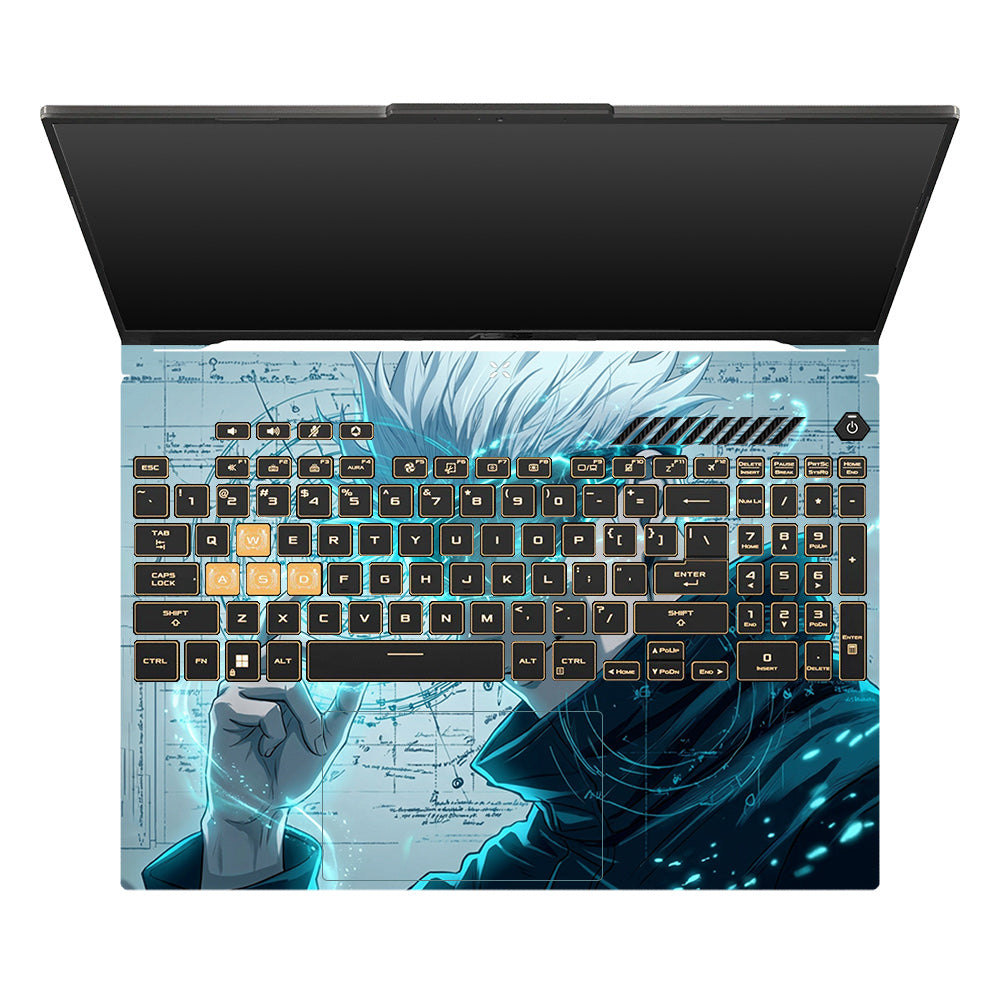 Gojo Satoru Power Asus TUF Gaming F16 and TUF Gaming A16 Laptop Skin