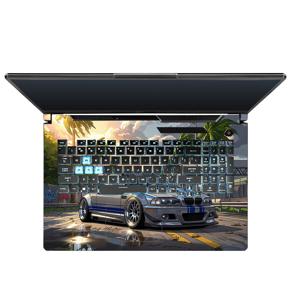 Street Icon BMW E46 Drift Legend Asus TUF Gaming F17 FX706 Laptop Skin